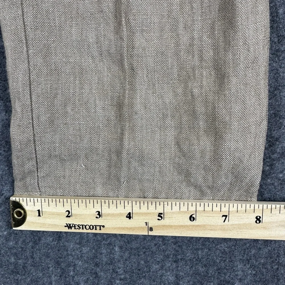 Peter Millar Men's 36 Linen Pants Tan Beige Straight Leg 5 Pocket Casual